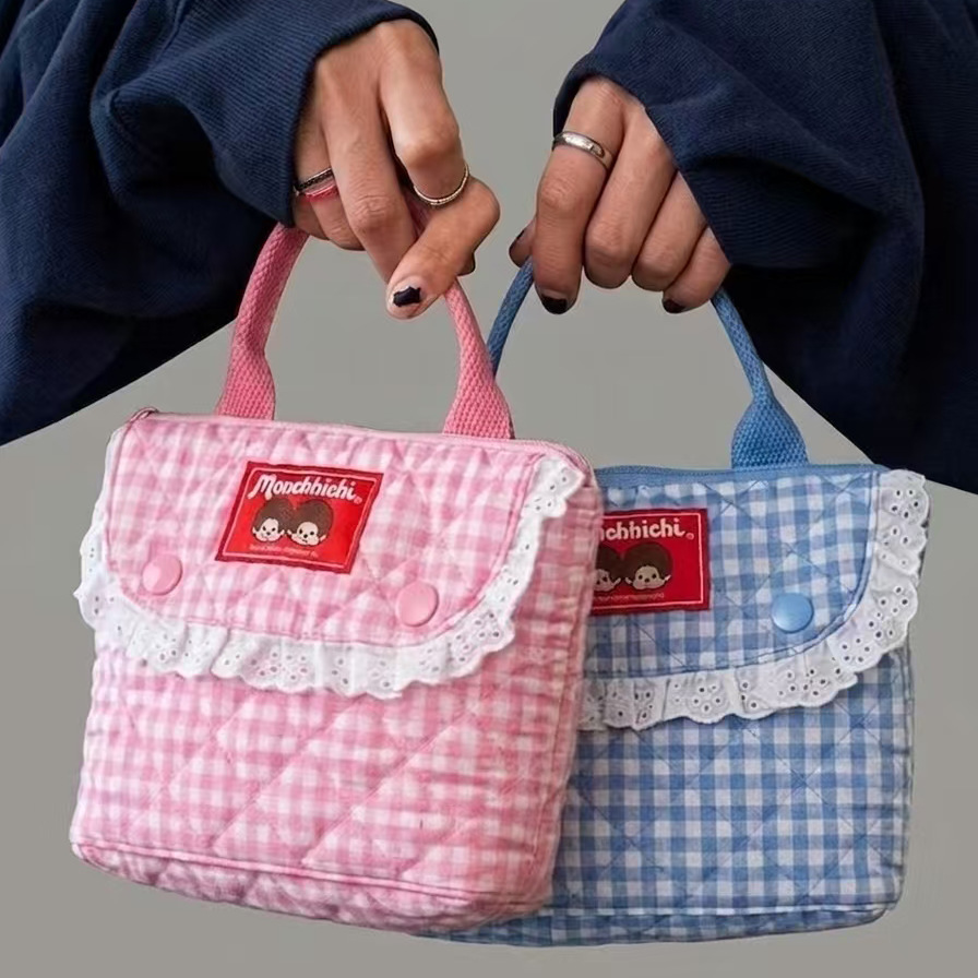 Vintage Item - Bolsa de Maquiagem Vintage com Estampa