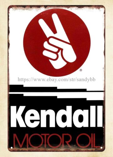 Vintage And Collectible Stores - Placa de metal Kendall Motor Oil,