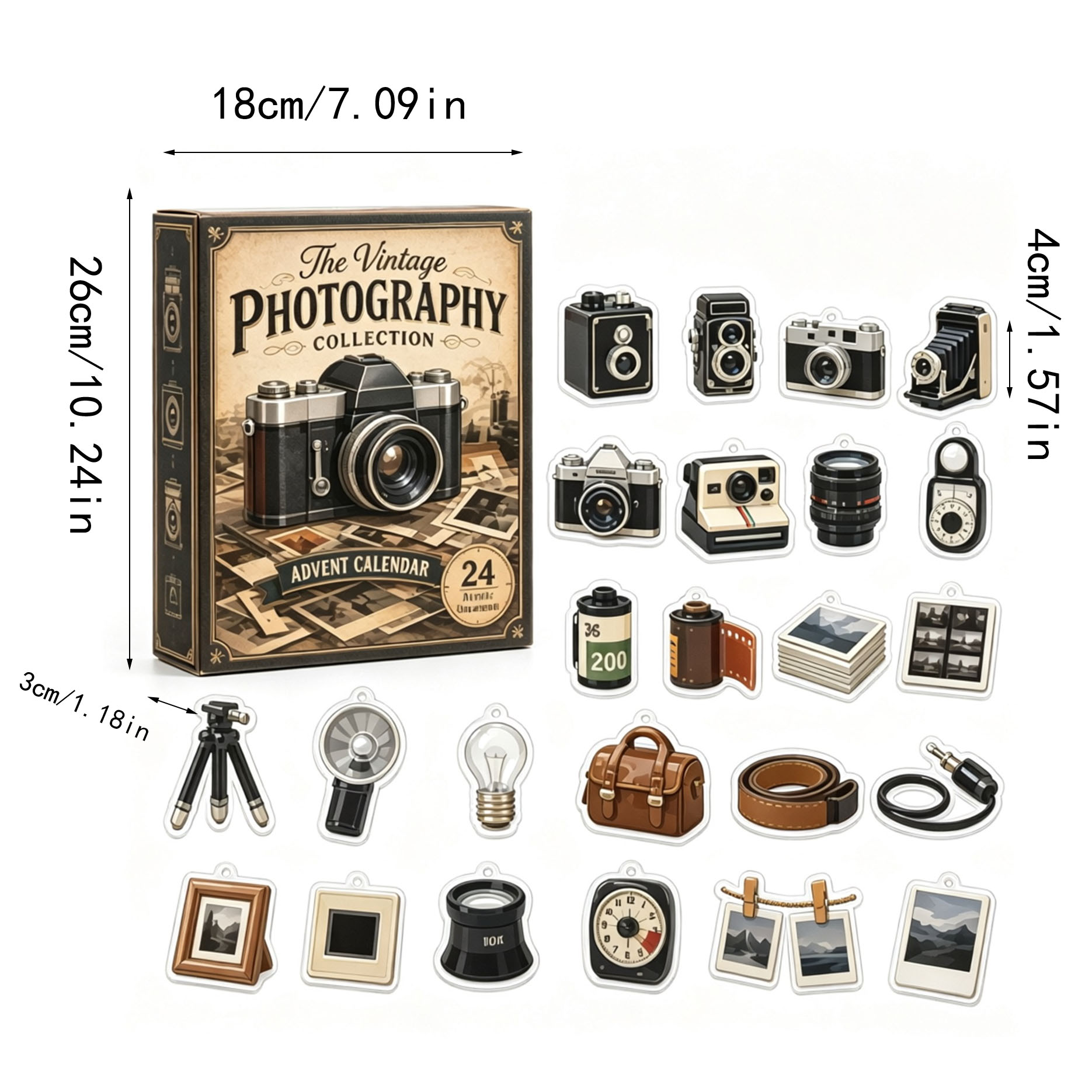 Calendário do Advento Coleção  - Collectible Vintage Cameras avaliação e preço