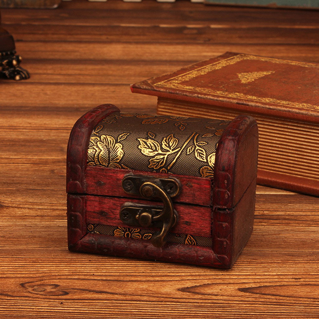 Caixa de joias de madeira vint - Vintage Item avaliação e preço