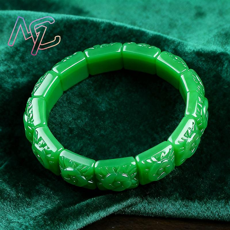 Real jade flor pulseira pulsei - Vintage Item avaliação e preço